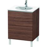 Duravit Waschtischunterbau L-CUBE 514x620x704mm nussbaum dunkel
