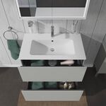 Duravit Waschtischunterbau L-CUBE 820x481x704mm betongrau matt