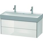 Duravit Waschtischunterbau XSQUARE 397x984x460mm weiß hochglanz