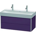 Duravit Waschtischunterbau XSQUARE 397x984x460mm aubergine seidenmatt