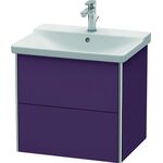 Duravit Waschtischunterbau XSQUARE 565x610x473mm aubergine seidenmatt