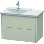 Duravit Waschtischunterbau XSQUARE Becken links 565x810x473mm taupe matt