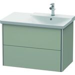 Duravit Waschtischunterbau XSQUARE Be rechts 565x810x473mm taupe seidenmatt
