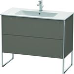Duravit Waschtischunterbau XSQUARE 832x1010x478mm flannel grey seidenmatt