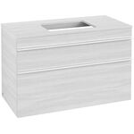 V&B Waschtischunterschrank VENTICELLO 957x606x502mm Griff white White Wood