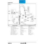 Kludi Spültisch-Einhandmischer E-GO DN 15 elektronisch 230 V Netzgerät chr