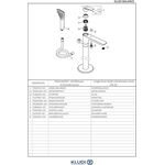 Kludi WF u Brause-Einhandmischer BALANCE DN 15 Standmont. f freist. Wan. we/chr
