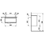 Laufen Waschtischunterbau VAL 520x585x290mm weiß matt