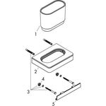 Zahnputzbecher AXOR UNIVERSAL Wandmontage chrom