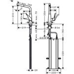 HG Einhebel-Spültischmischer 320 METRIS DN 15, mit sBox, Ausziehauslauf chrom