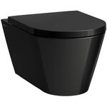 Laufen Wand-WC KARTELL spülrandlos, Tiefspüler schwarz