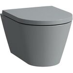 Laufen Wand-WC COMPACT KARTELL spülrandlos, Tiefspüler graphit matt