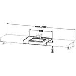 Duravit Konsole DURASTYLE 550x800x100mm pine terra