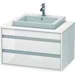 Duravit Waschtischunterbau KETHO 550x800x496mm weiß hochglanz