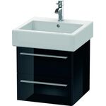 Duravit Waschtischunterbau X-LARGE 443x450x448mm schwarz hochglanz
