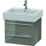 Duravit Waschtischunterbau X-LARGE 443x550x448mm flannel grey hochglanz