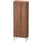 Duravit Halbhochschrank L-CUBE 500x243x1320mm Ans rechts nussbaum natur