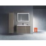 Duravit Waschtischunterbau L-CUBE 1020x481x550mm flannel grey hochglanz
