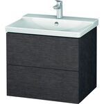 Duravit Waschtischunterbau L-CUBE 620x481x555mm eiche dunkel gebürstet