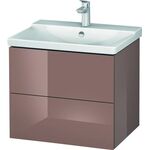 Duravit Waschtischunterbau L-CUBE 620x481x555mm cappuccino hochglanz
