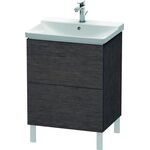 Duravit Waschtischunterbau L-CUBE 620x481x709mm eiche dunkel gebürstet
