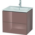 Duravit Waschtischunterbau L-CUBE 620x481x550mm cappuccino hochglanz