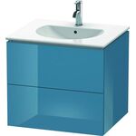 Duravit Waschtischunterbau L-CUBE 514x620x550mm stone blue hochglanz
