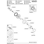 Keuco Umstellventil IXMO UP f 3 Verbr Rosette rund vc