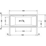 Duravit Whirlwanne VERO AIR 180x80 Ecke li 2 RS weiß Air-System