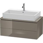 Duravit Konsolenunterschrank L-CUBE 400x920x477mm flannel grey hochglanz