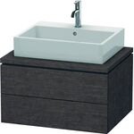 Duravit Konsolenunterschrank L-CUBE 400x720x547mm eiche dunkel gebürstet