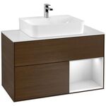 V&B Waschtischunterschrank FINION 1000x603x501mm Regalele. wh ma Wln ven