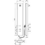 Schell Duschpaneel LINUS Inox DP-C-T-D-H M-Wasser Thermostat Edelstahl gebürstet