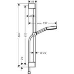 HG Brauseset PULSIFY SELECT 105 3jet Relaxation Brausestange 650mm chrom