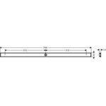 HG Wandleiste WallStoris 700mm mattweiß