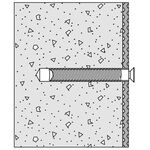 Hewi Befestigungsmaterial 801/805 Stützgriff für Betonwände (C20/C25)