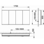 Keuco Spiegelschrank ROYAL MODULAR 2.0 Breite 1700mm Höhe 900mm Tiefe 160mm