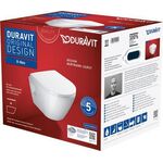 Duravit Wand-WC-Set D-NEO Compact Tiefspüler rimless mit WC-Sitz weiß