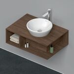 Duravit Waschtischunterbau D-NEO 1 of Fach 260x800x550mm nussbaum dunkel