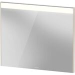 Duravit Spiegel BRIOSO 820x35mm, mit Beleuchtung taupe matt