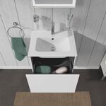 Duravit WTU Compact L-CUBE 400x520x421mm, 1 Auszug weiß hochglanz