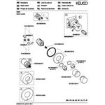 Keuco Thermostatarmatur IXMO UP Rosette rund sw ma
