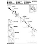 Keuco Absperrventil IXMO UP f 1 Verbr Rosette eckig sw ma