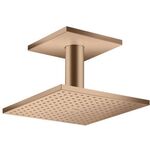Kopfbrause 250/250 2jet AXOR Deckenmontage brushed red gold
