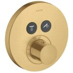 Thermostat SHOWERSELECT ROUND AXOR UP für 2 Verbraucher brushed gold optic