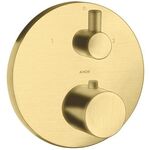 Thermostat AXOR UNO2 UP m Ab- und Umstellventil brushed brass