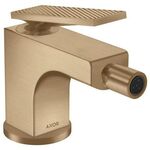 Einhebel-Bidetmischer AXOR CITTERIO m ZAG HGri Rautenschliff brushed bronze