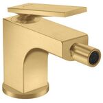 Einhebel-Bidetmischer AXOR CITTERIO m ZAG Hebelgriff brushed gold optic