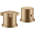 2-Loch Wannenrandarmatur AXOR CITTERIO E DN 15, mit Thermostat brushed bronze