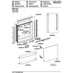 Keuco Spiegelschrank ROYAL LUMOS Anschlag links 650x735x165mm